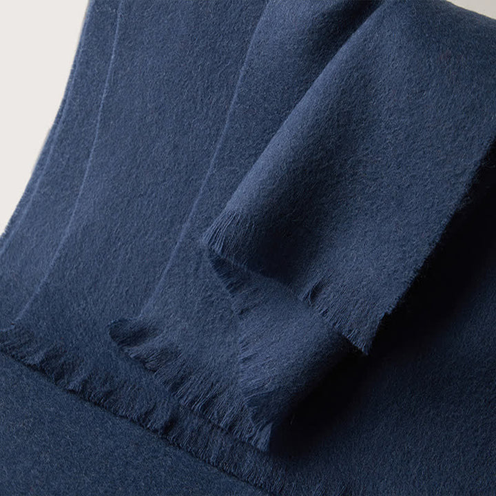 Scialle caldo unisex semplice tinta unita pura sciarpa di lana