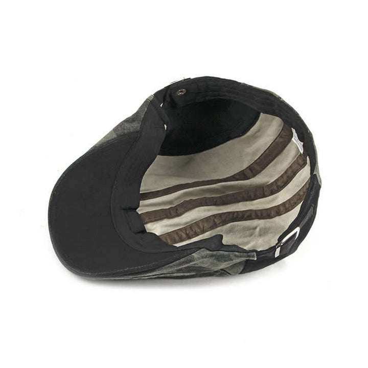 Cappello basco in cotone stile mimetico