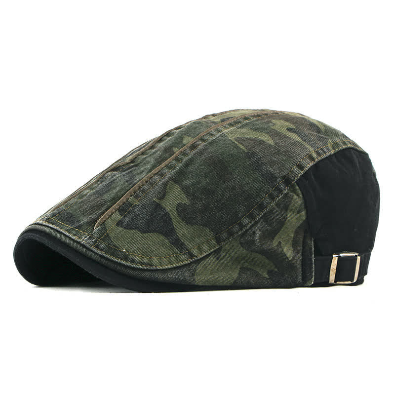 Cappello basco in cotone stile mimetico