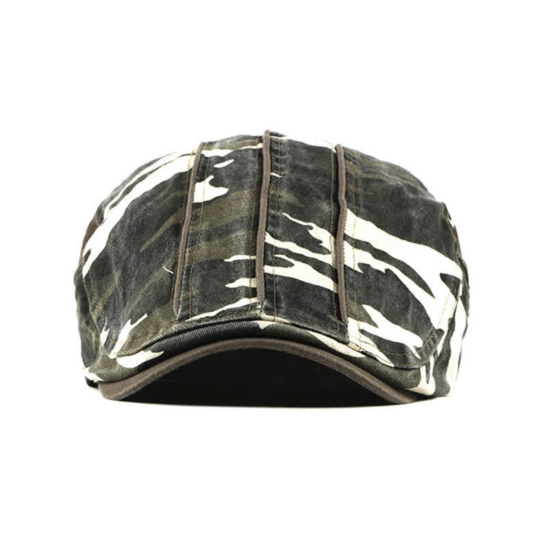 Cappello basco in cotone stile mimetico
