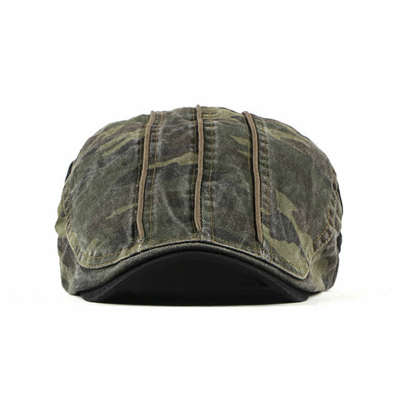 Cappello basco in cotone stile mimetico