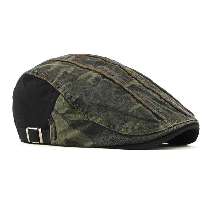 Cappello basco in cotone stile mimetico