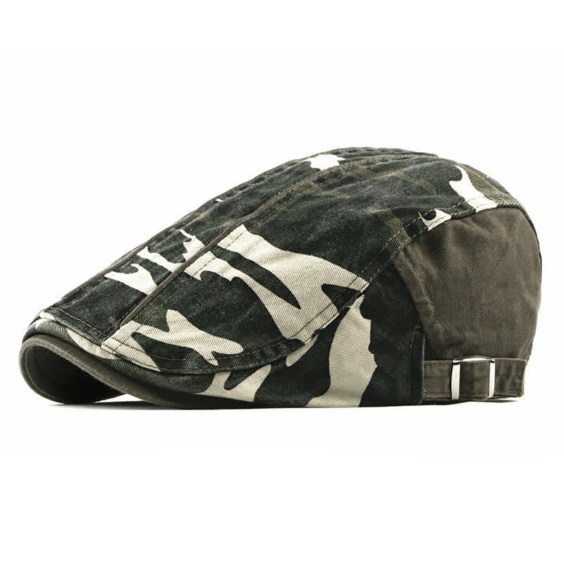 Cappello basco in cotone stile mimetico