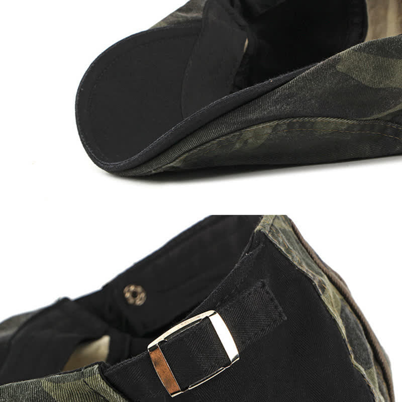 Cappello basco in cotone stile mimetico