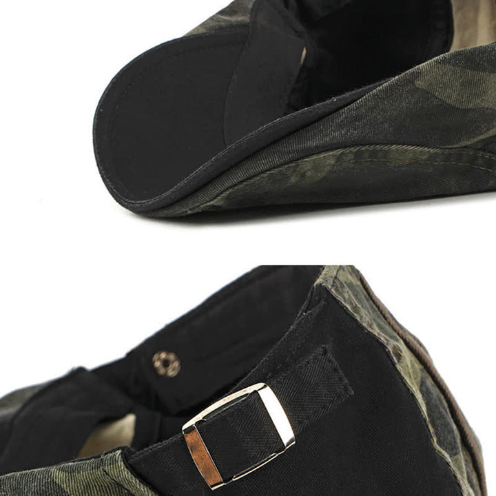 Cappello basco in cotone stile mimetico