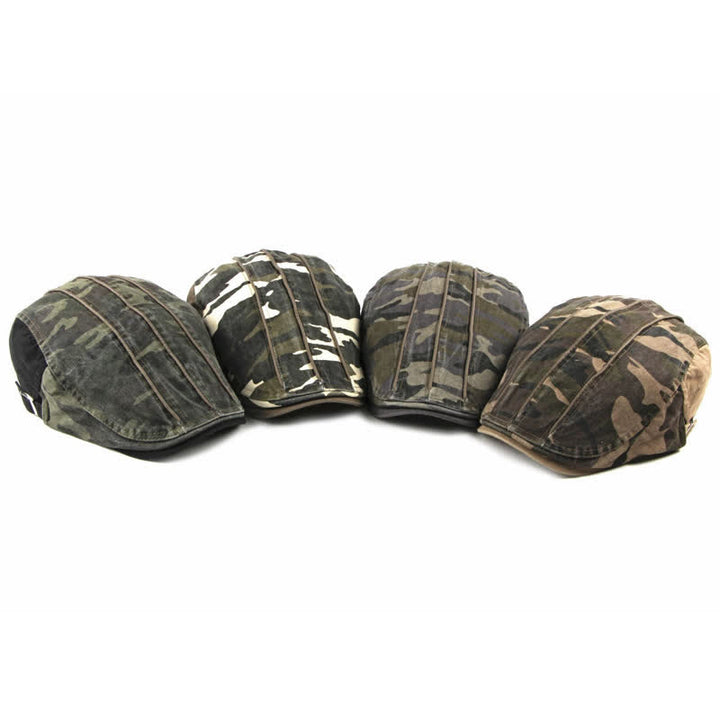 Cappello basco in cotone stile mimetico