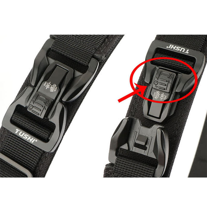 Cintura tattica da uomo con chiusura a sgancio rapido e doppia chiusura spessa