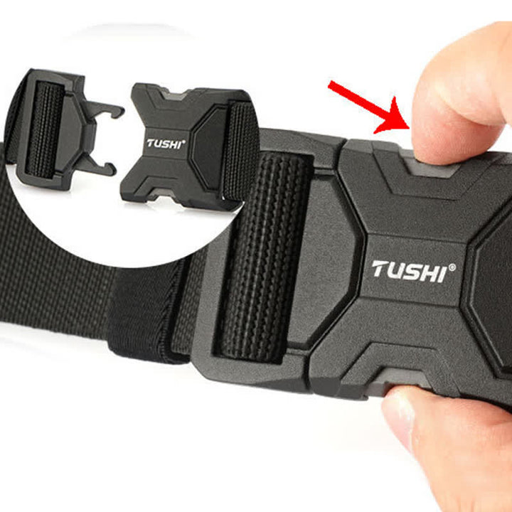 Cintura tattica elastica con fibbia a sgancio rapido semplice da uomo