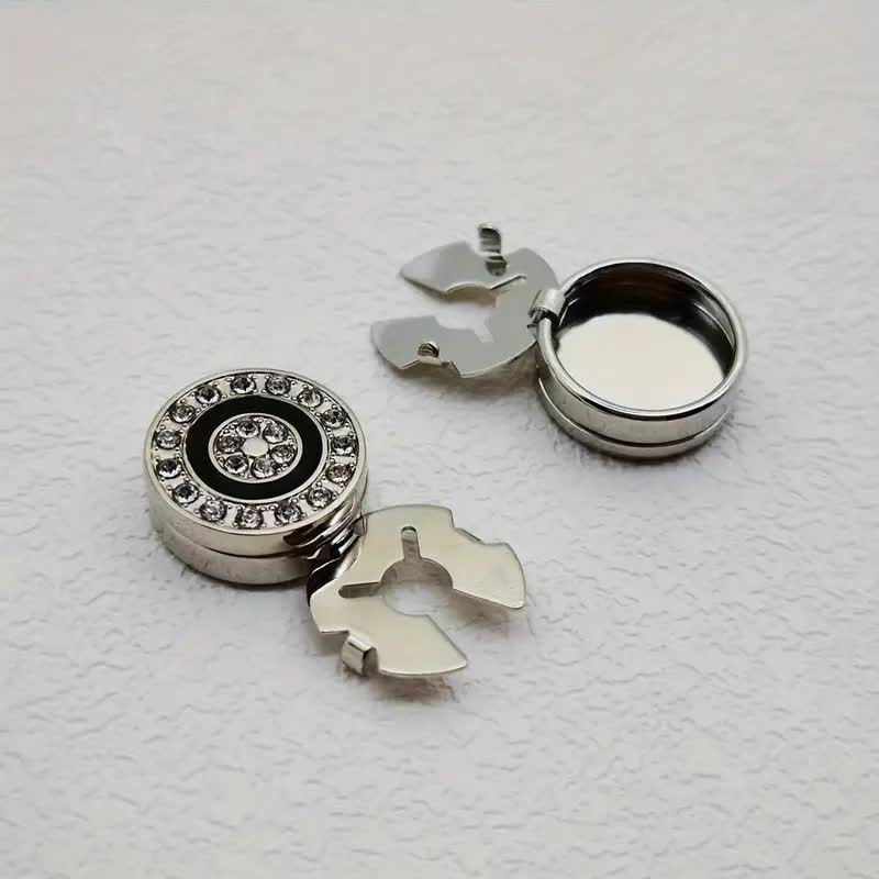 Set di gemelli da uomo con bottoni a pressione eleganti e originali, 1 paio