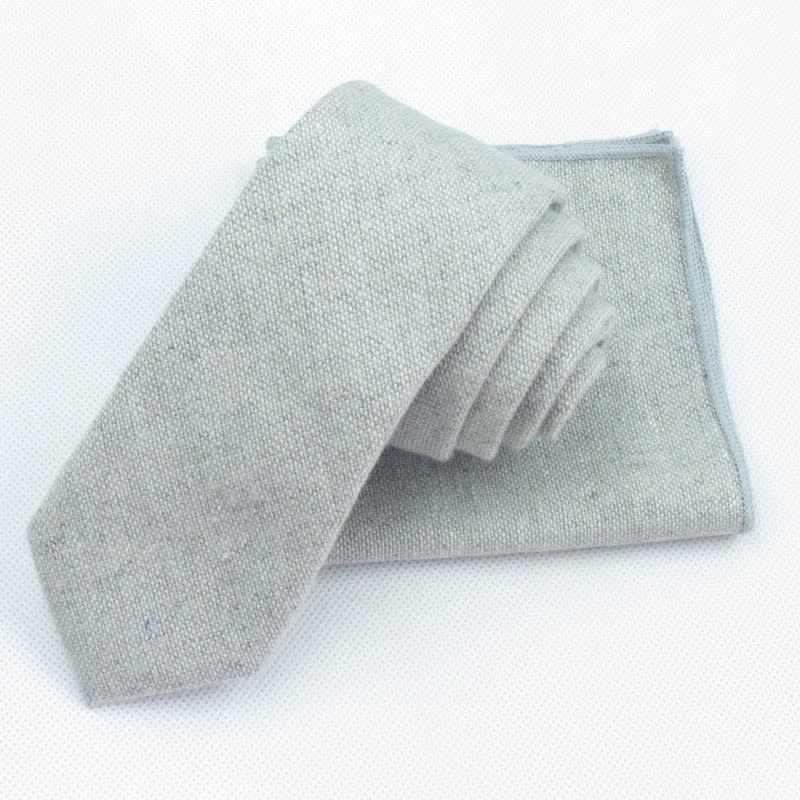 Set di 3 cravatte a farfalla in lana imitazione tinta unita da uomo