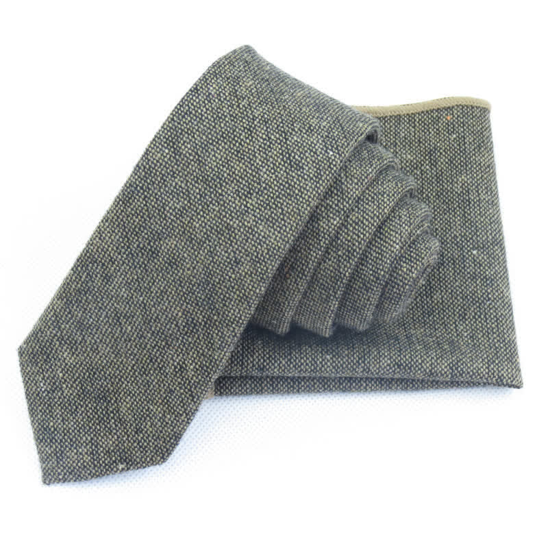 Set di 3 cravatte a farfalla in lana imitazione tinta unita da uomo