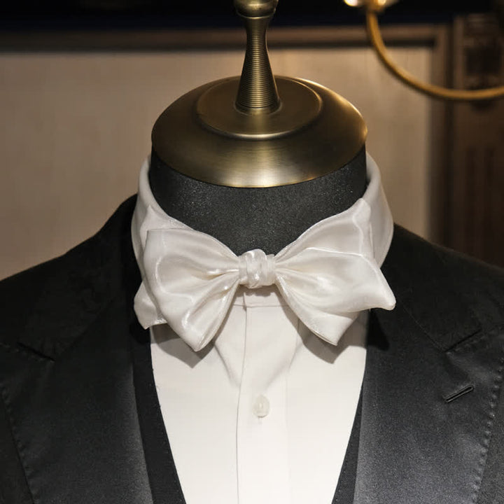 Papillon da uomo con cigno bianco perla grazioso