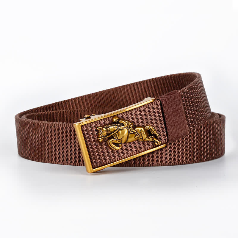 Cintura in nylon con chiusura automatica per equitazione casual da uomo