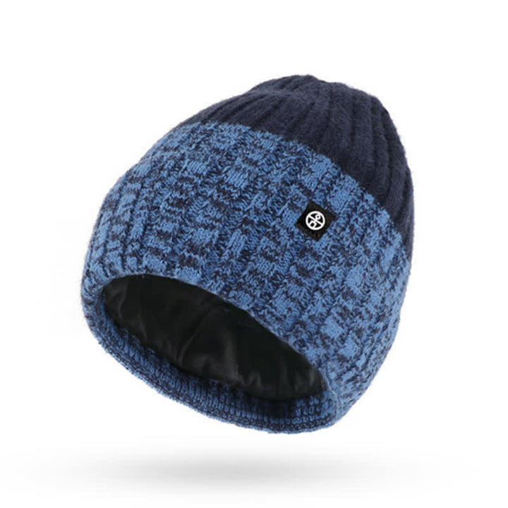 Set di 3 guanti scaldacollo e cappello abbinati con colori sfumati unisex