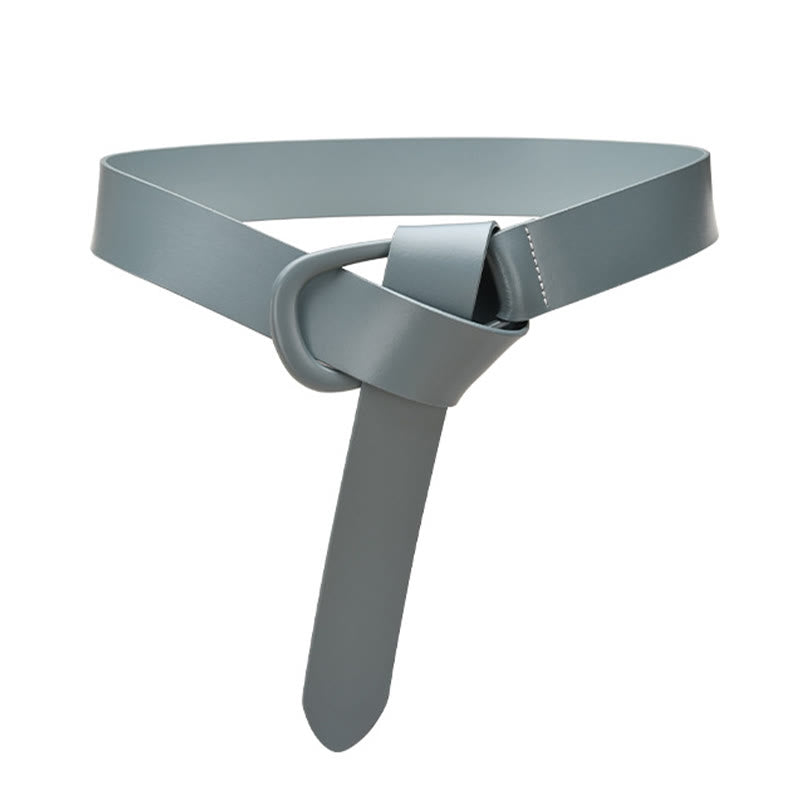 Cintura semplice larga per donna Cintura con nodo in pelle