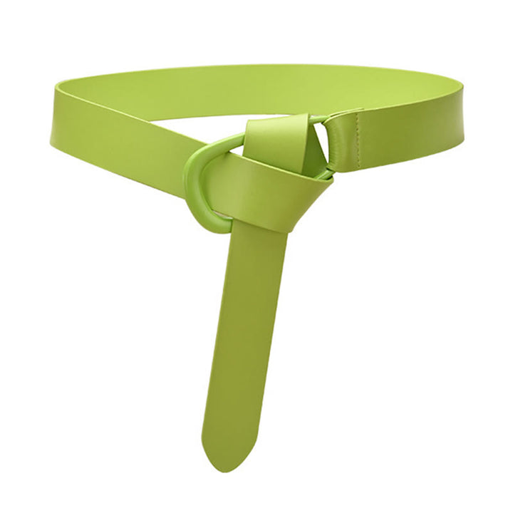 Cintura semplice larga per donna Cintura con nodo in pelle