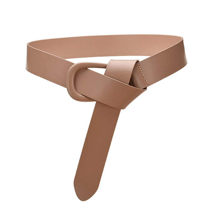 Cintura semplice larga per donna Cintura con nodo in pelle