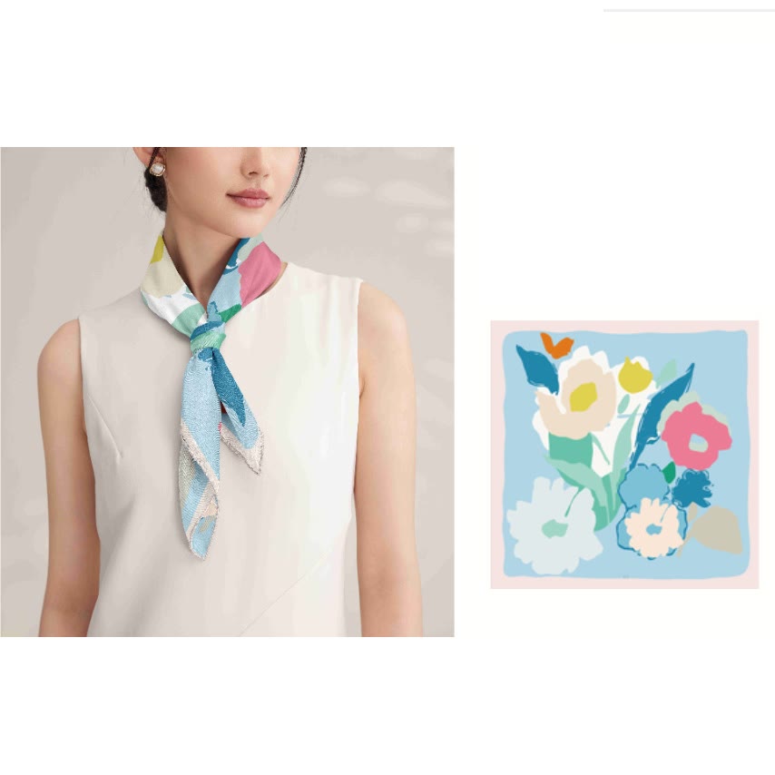 Sciarpa sottile in seta The Truth About Spring da donna