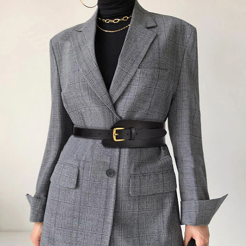 Cintura in vera pelle per corsetto da donna