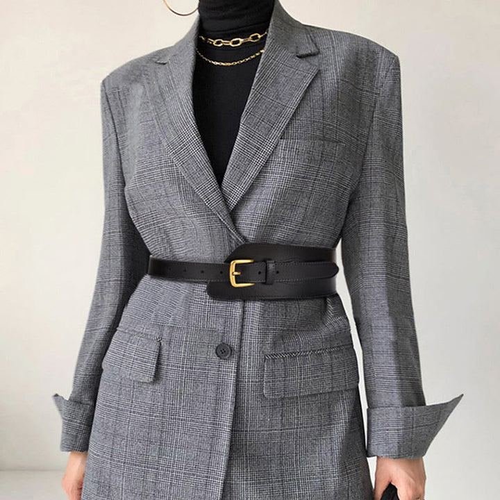 Cintura in vera pelle per corsetto da donna