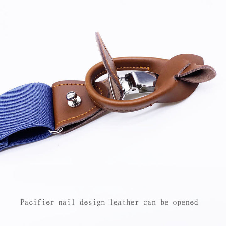 Set di 8 bretelle regolabili con fibbia combinabile in tinta unita