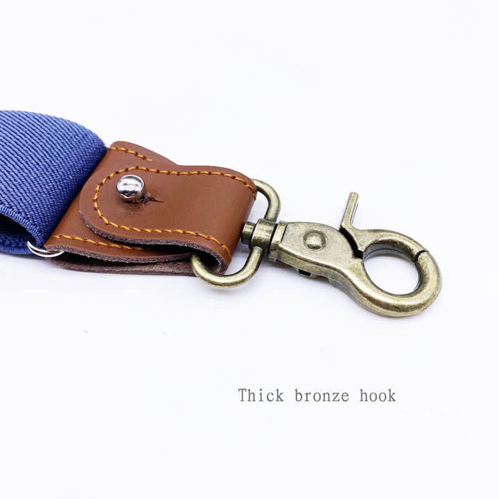 Set di 8 bretelle regolabili con fibbia combinabile in tinta unita