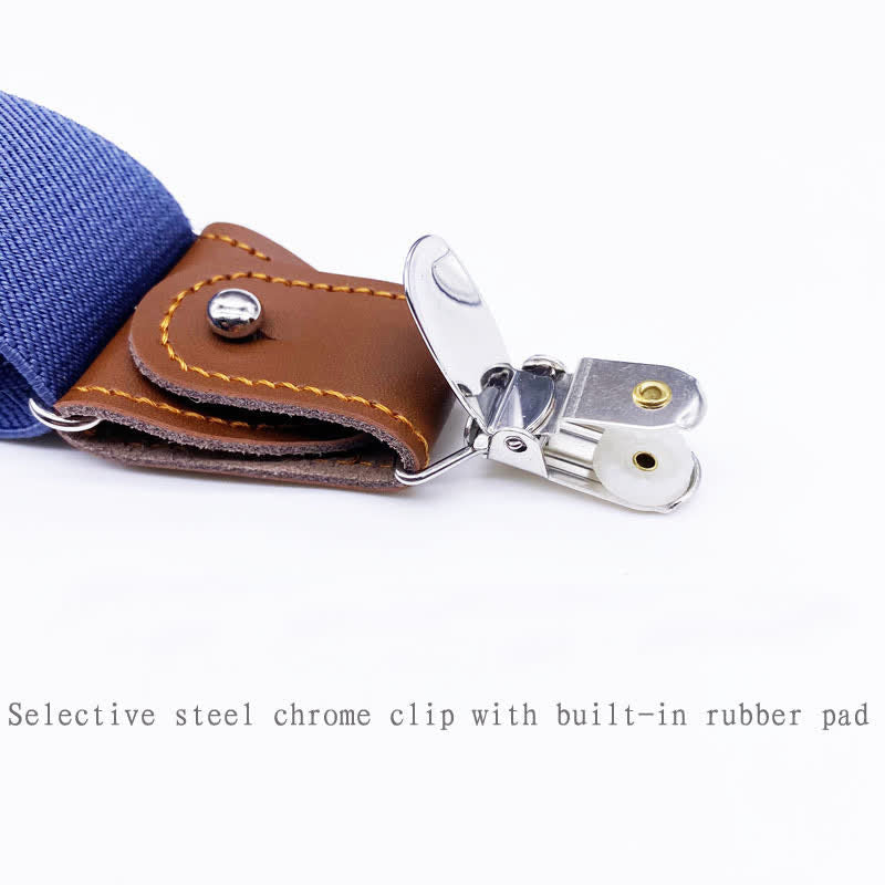 Set di 8 bretelle regolabili con fibbia combinabile in tinta unita