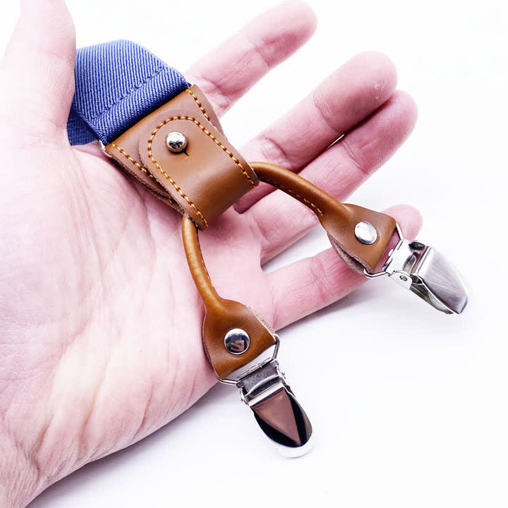 Set di 8 bretelle regolabili con fibbia combinabile in tinta unita