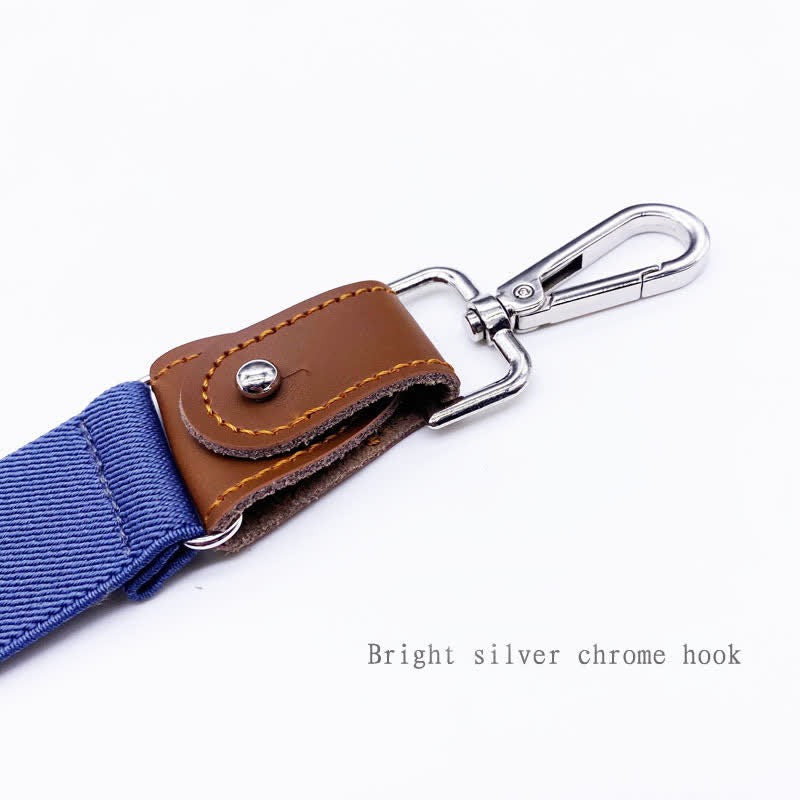 Set di 8 bretelle regolabili con fibbia combinabile in tinta unita