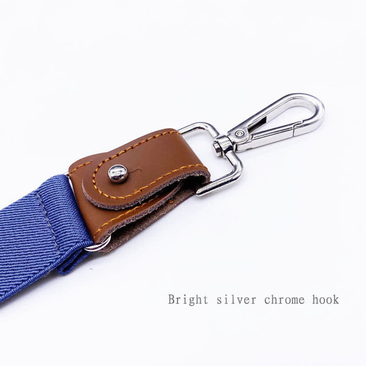 Set di 8 bretelle regolabili con fibbia combinabile in tinta unita