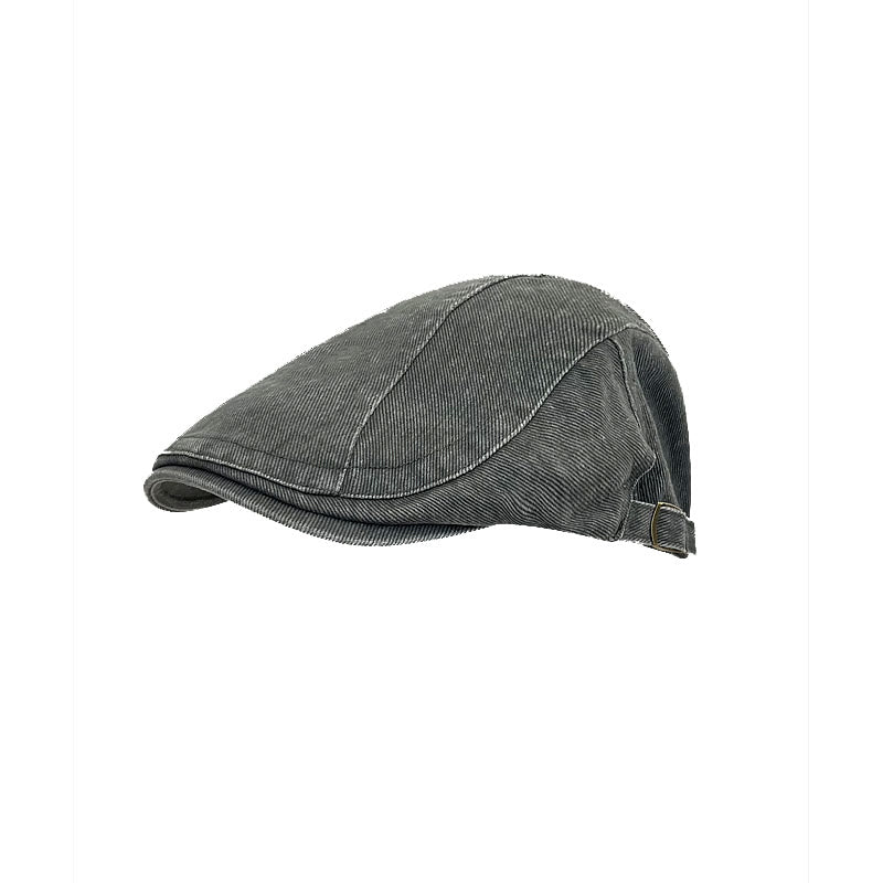 Berretto da baseball in cotone lavato denim stile newsboy retrò americano