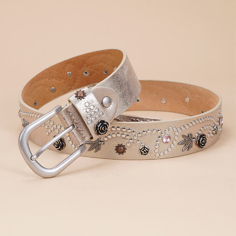 Cintura con fibbia ad ardiglione da donna in stile western da cowgirl