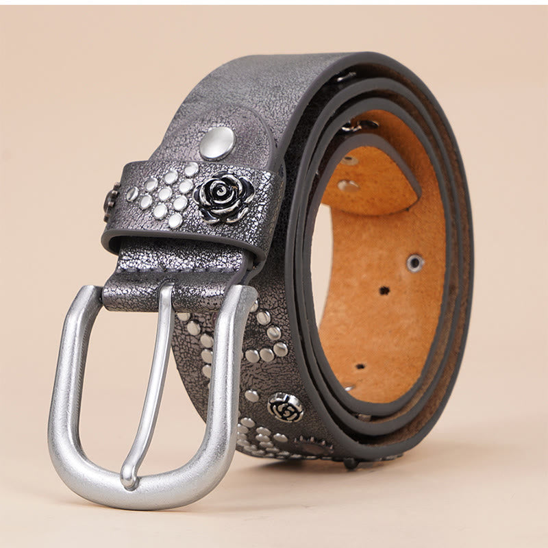 Cintura con fibbia ad ardiglione da donna in stile western da cowgirl