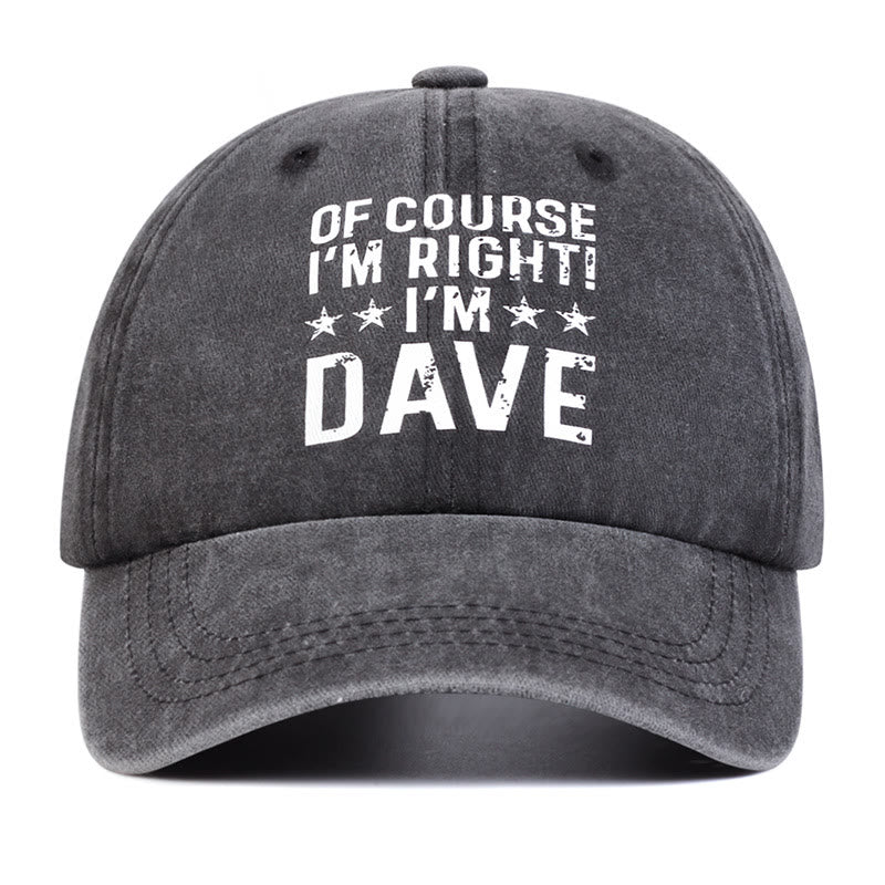 Cappellino da baseball regolabile "Certo che ho ragione"