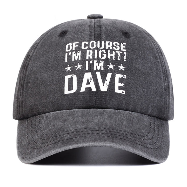 Cappellino da baseball regolabile "Certo che ho ragione"