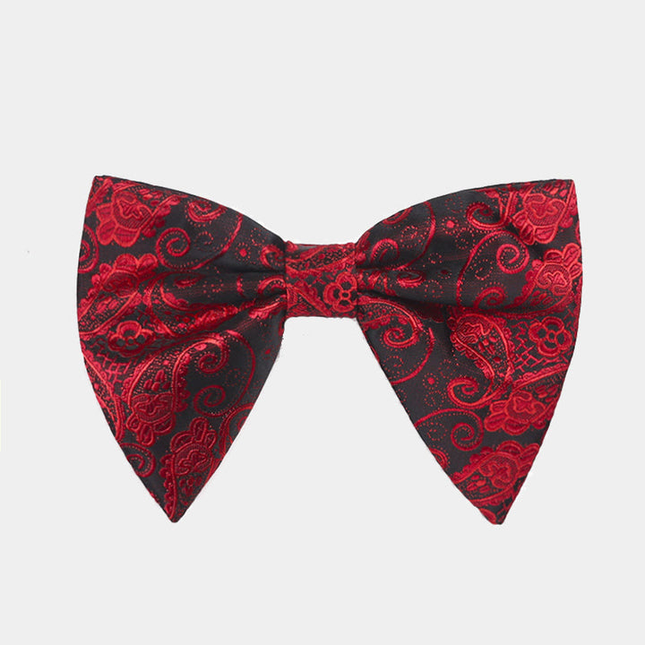 Papillon da smoking a punta oversize Paisley da uomo