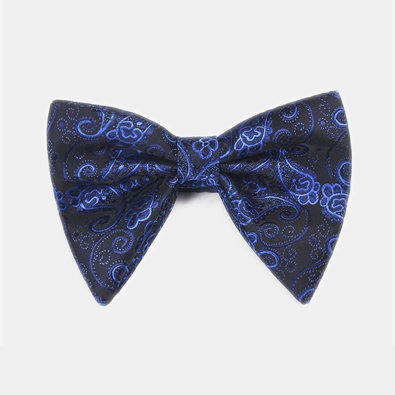 Papillon da smoking a punta oversize Paisley da uomo