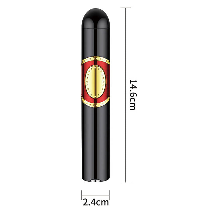 Accendino 3 in 1 a triplo bruciatore con perforatore per sigari e fa per sigari integrati