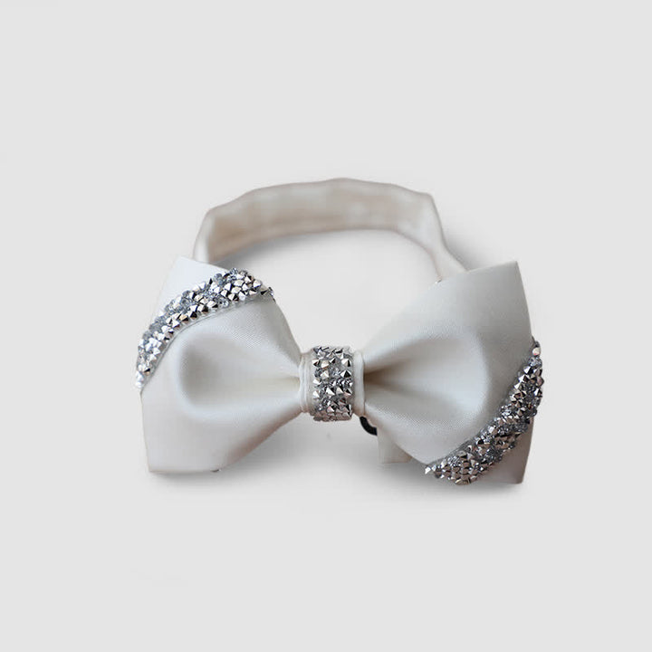 Papillon classico da uomo decorato con strass