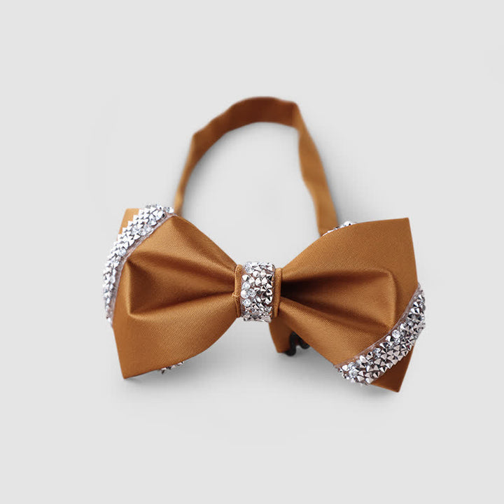Papillon classico da uomo decorato con strass