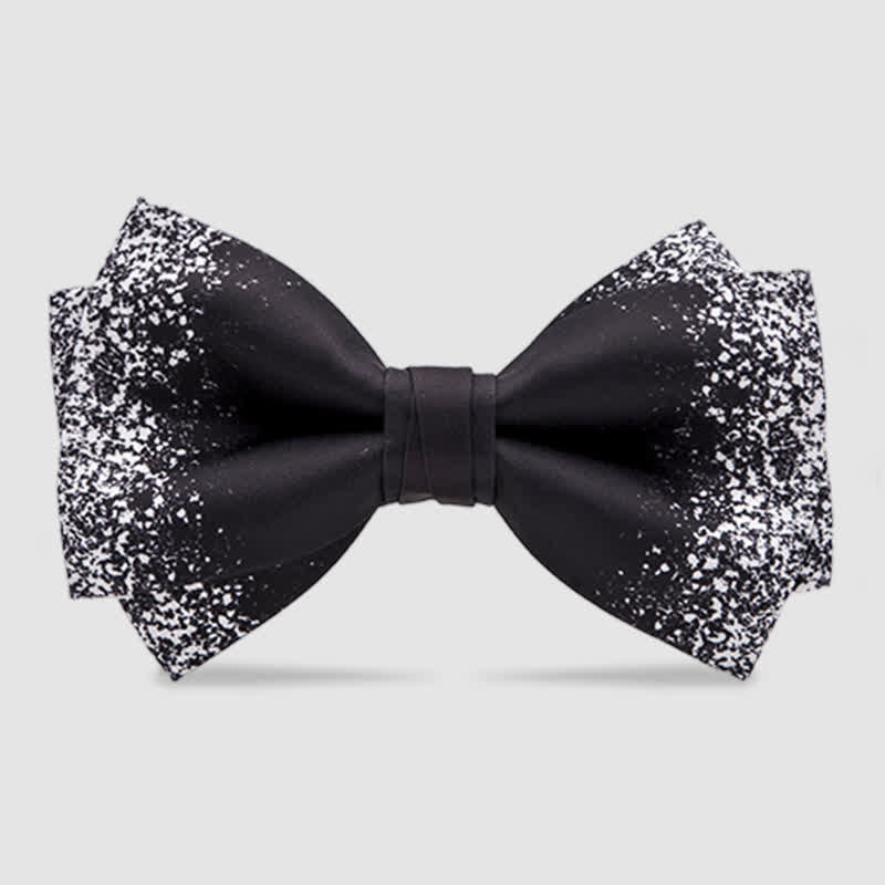 Papillon da uomo nero bianco Resplendent Night Sky
