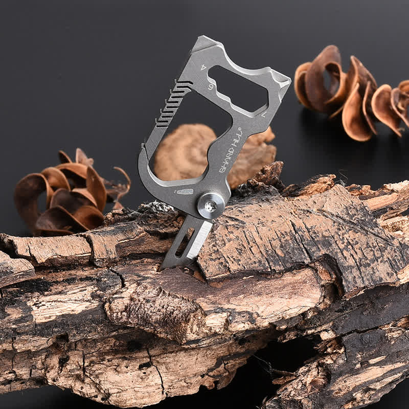 Portachiavi mini coltello pieghevole multifunzionale 6 in 1
