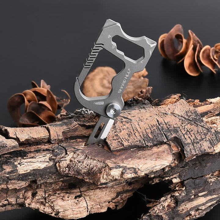Portachiavi mini coltello pieghevole multifunzionale 6 in 1