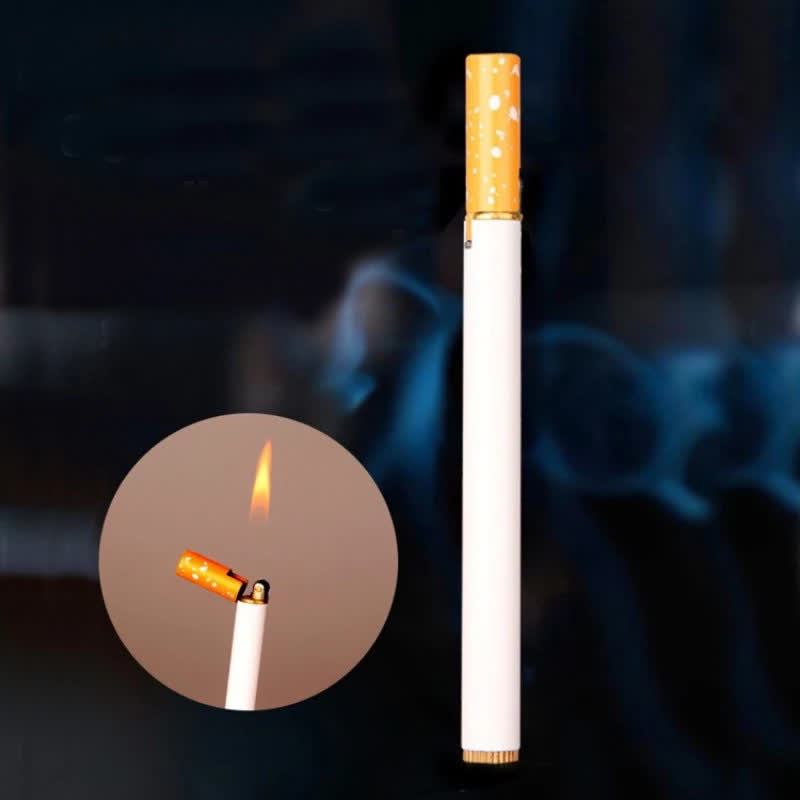 Accendino a butano creativo in metallo a forma di sigaretta