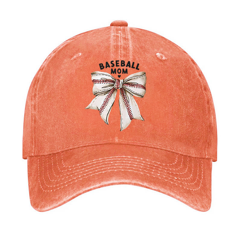 Cappellino da baseball regolabile con fiocco da mamma