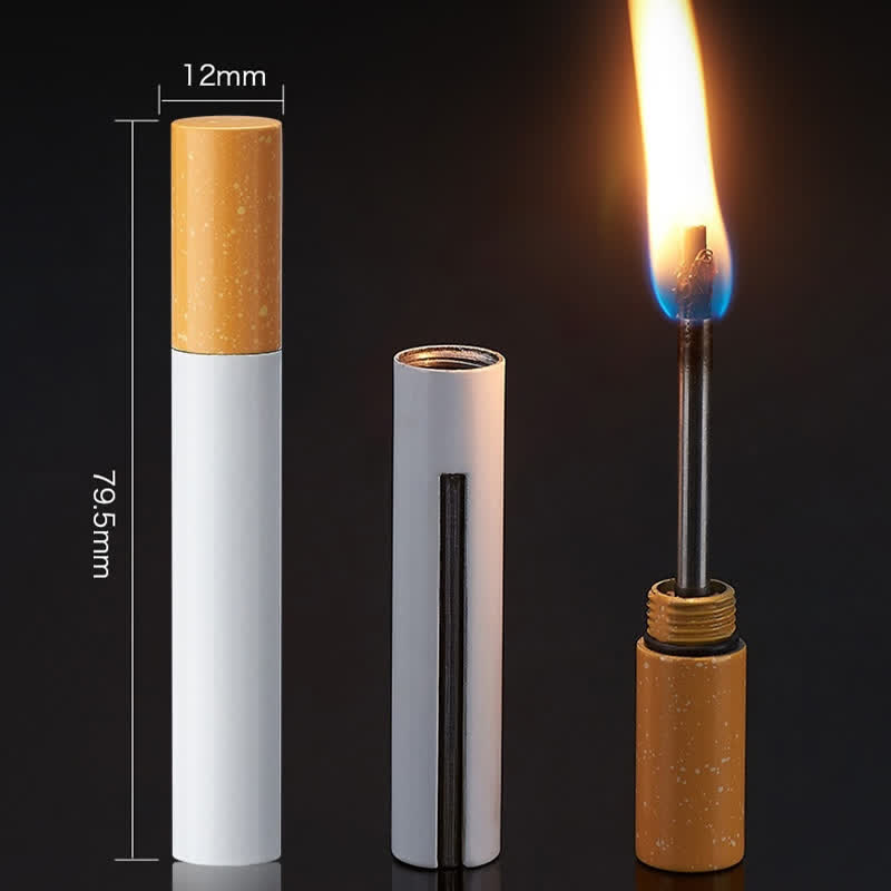 Mini accendino a cherosene creativo a forma di fiammifero a forma di sigaretta