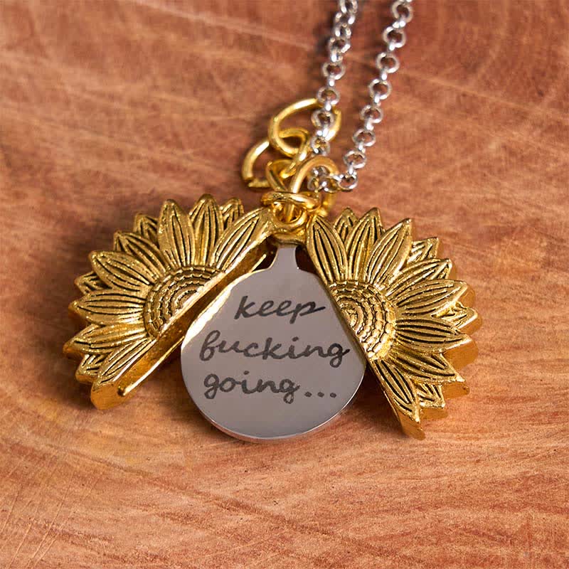 Set di braccialetti con collana e fibbia per cintura con coltello nascosto fai da te a tema girasole