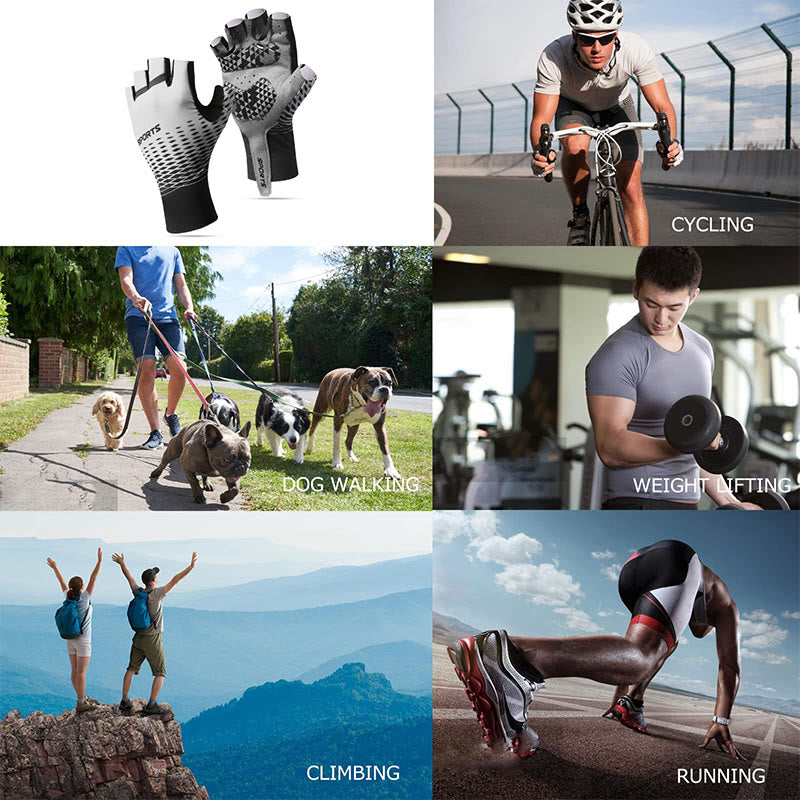 Guanti sportivi antiscivolo traspiranti senza dita
