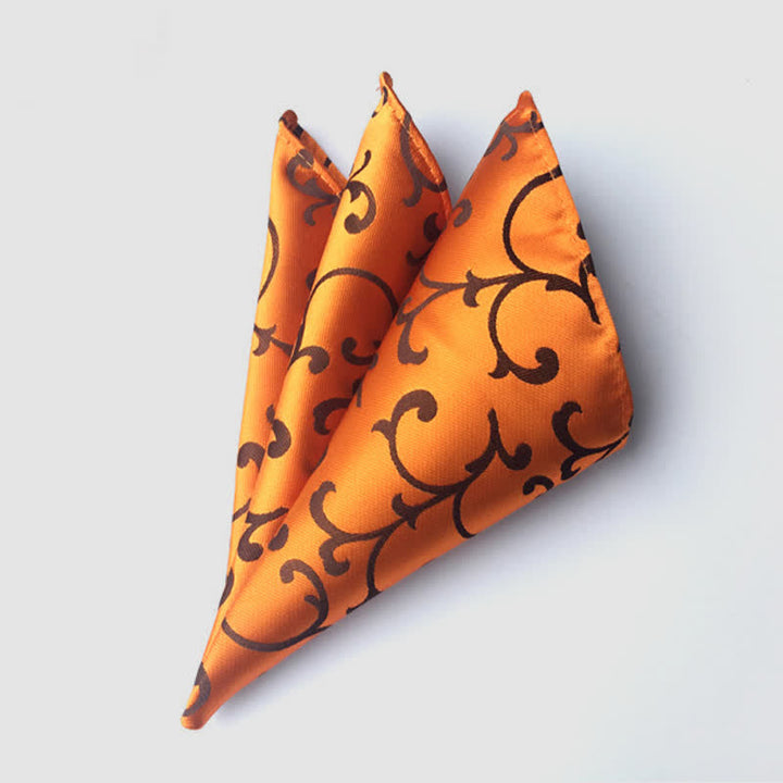 Fazzoletto da taschino da uomo con fiori Paisley colorati