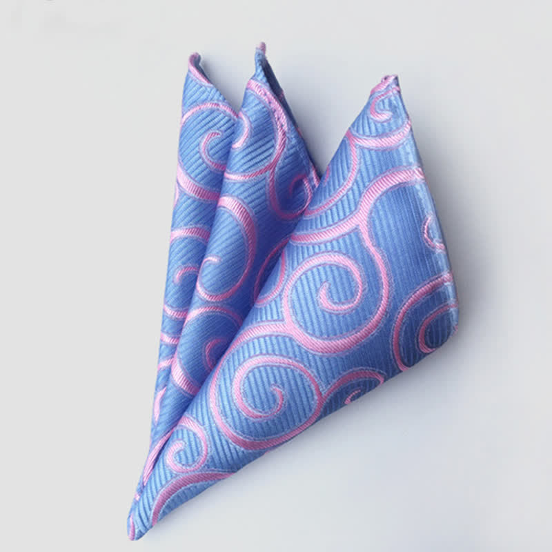 Fazzoletto da taschino da uomo con fiori Paisley colorati